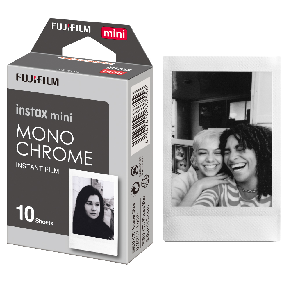 Papel Instax Mini x 10 film MONOCROMATICO