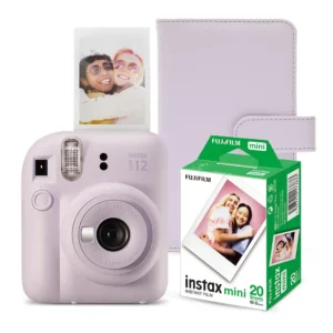 KIT INSTAX MINI 12 - mini 12 lila + album lila